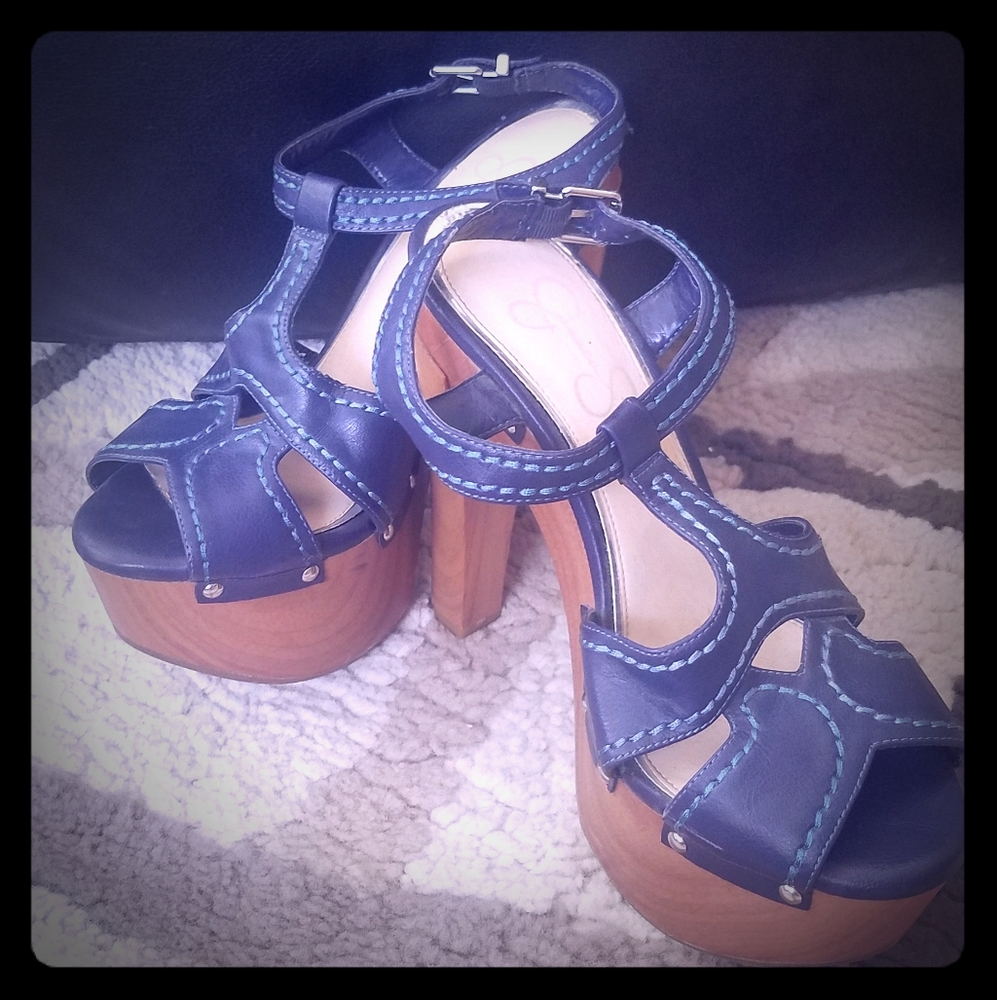 Navy Jessica Simpson Heels